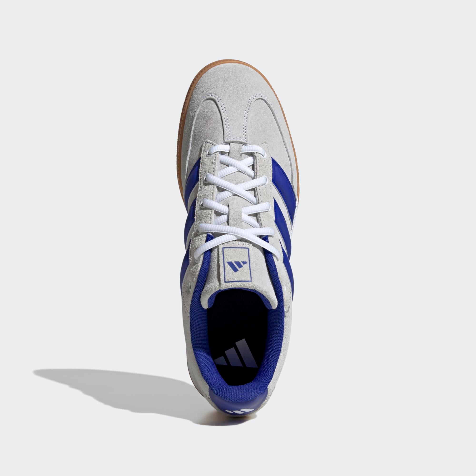 Adult Handball Shoes Spezialist Grey Blue ADIDAS Decathlon