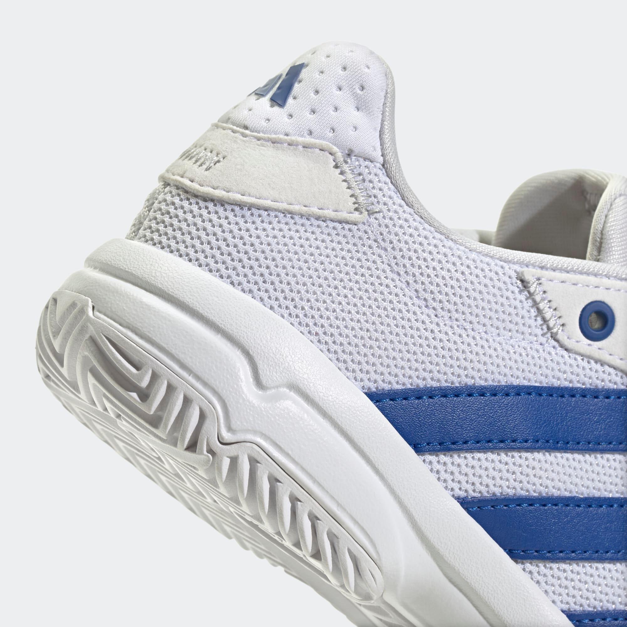 Chaussures de handball enfant - Adidas Stabil blanc / bleu 6/9