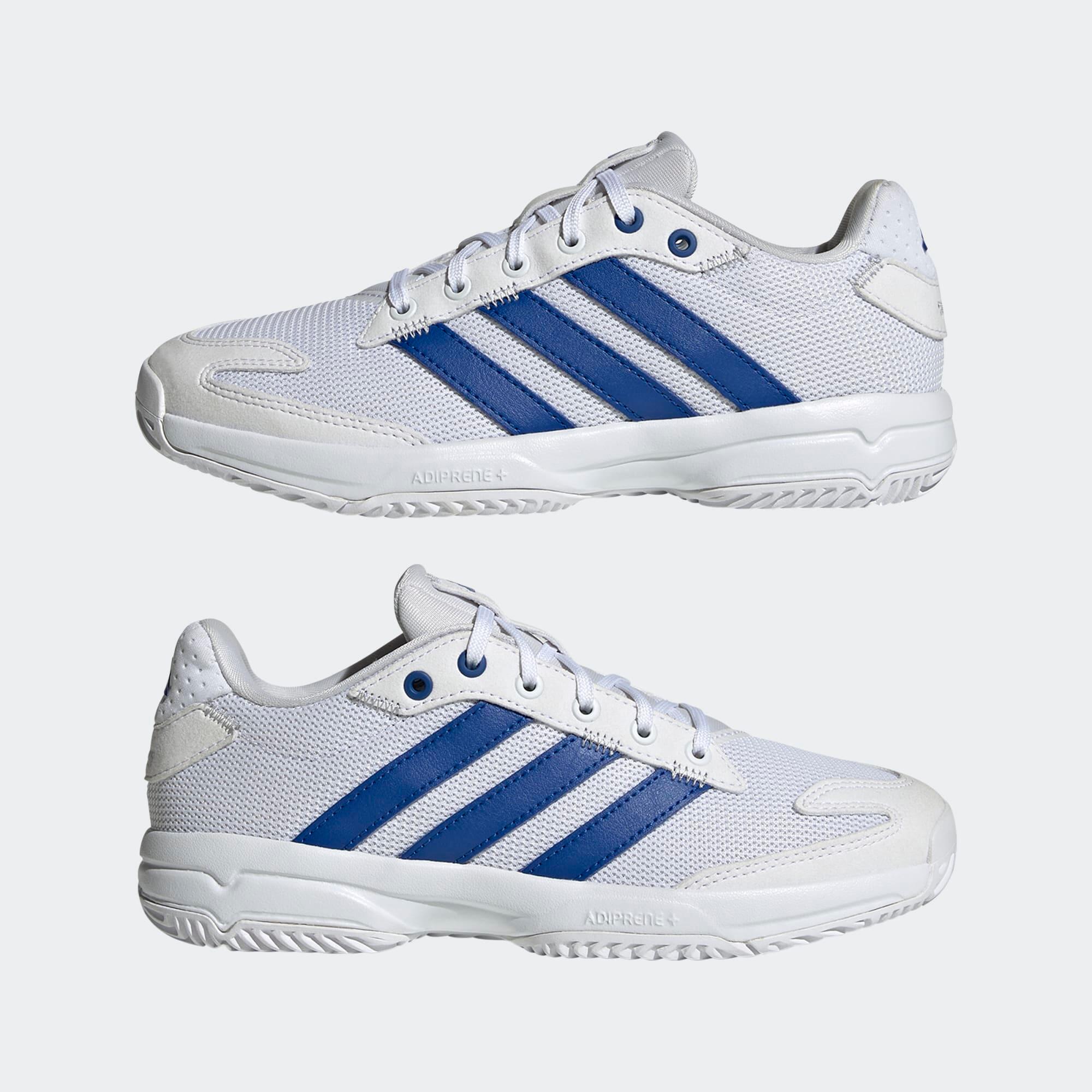 Chaussures de handball enfant - Adidas Stabil blanc / bleu 2/9