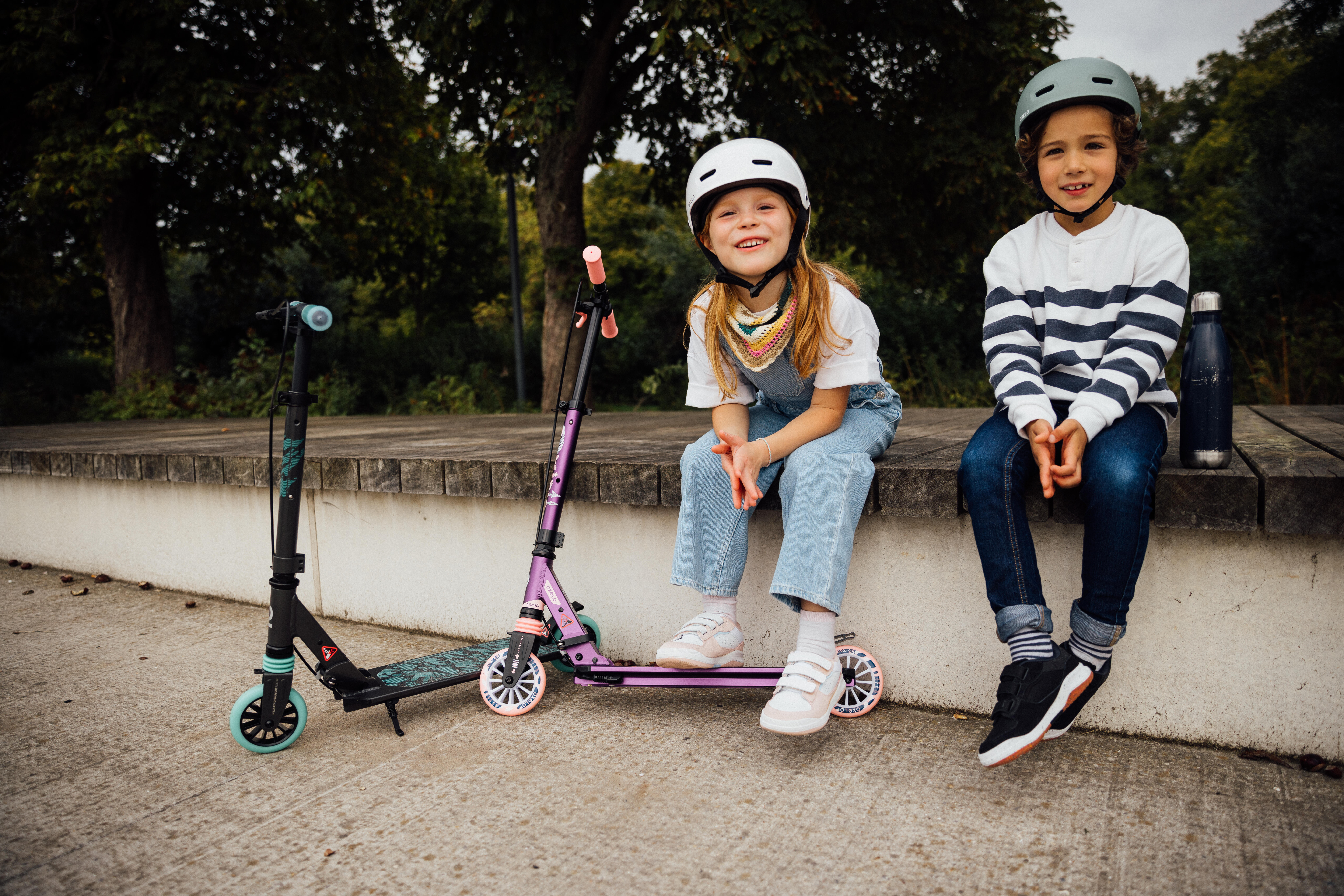 Trottinette avec frein et suspension enfant - MID 5 - OXELO