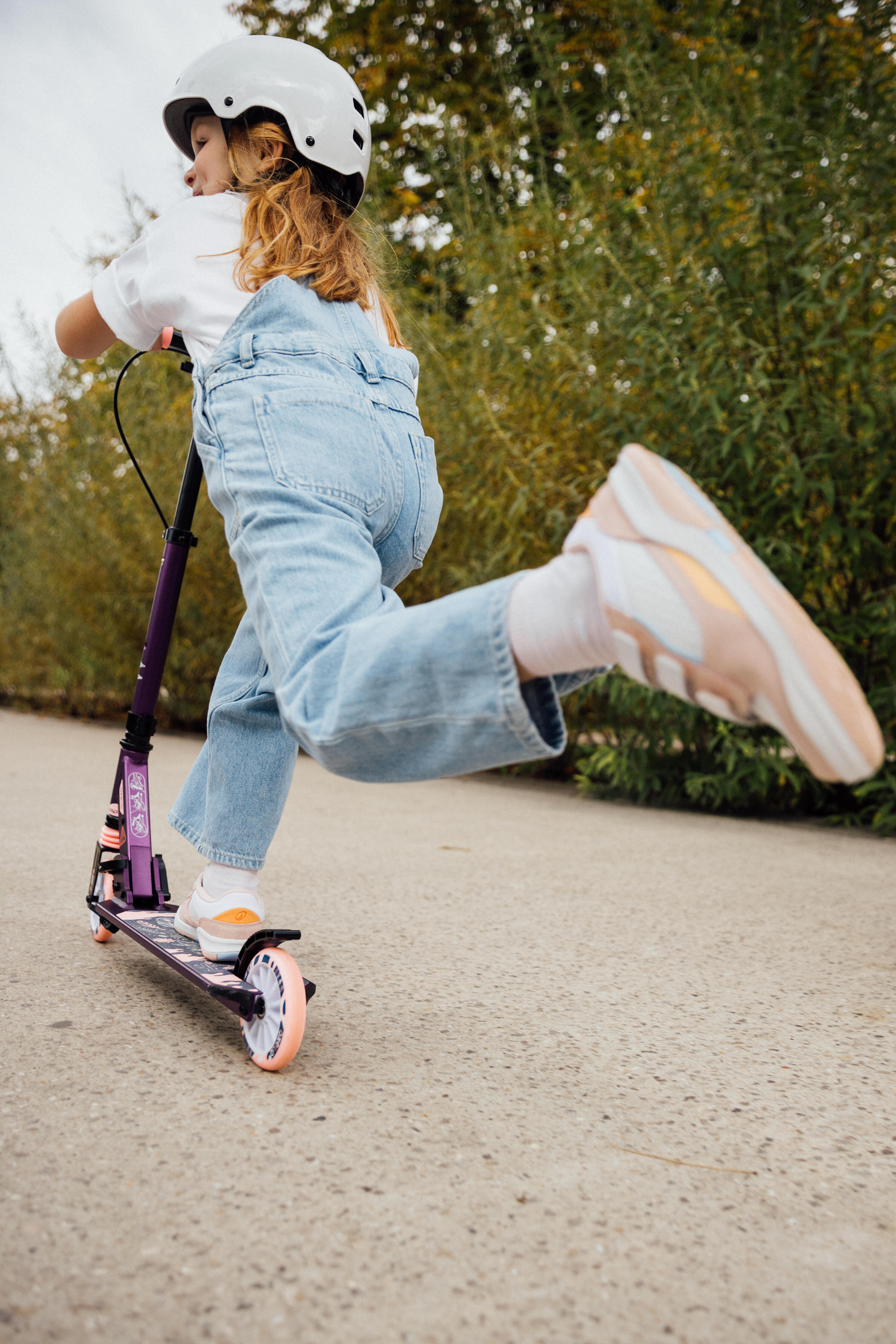 Cască Role/Skateboard/Trotinetă MF 500 Alb  17/19