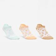 Set 3 perechi șosete scurte Fitness Cardio Colorate Damă