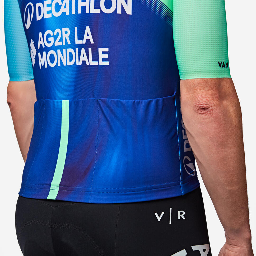 Maillot Cycliste Vintage Biemme AG2R La Mondiale, UCI, Manches Courtes, Taille XL