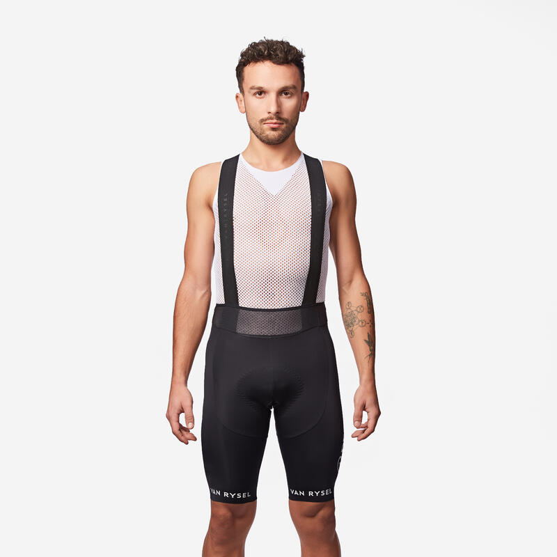 AG2R Team Replica Yastıklı Erkek Askılı Kısa Bisiklet Tayt