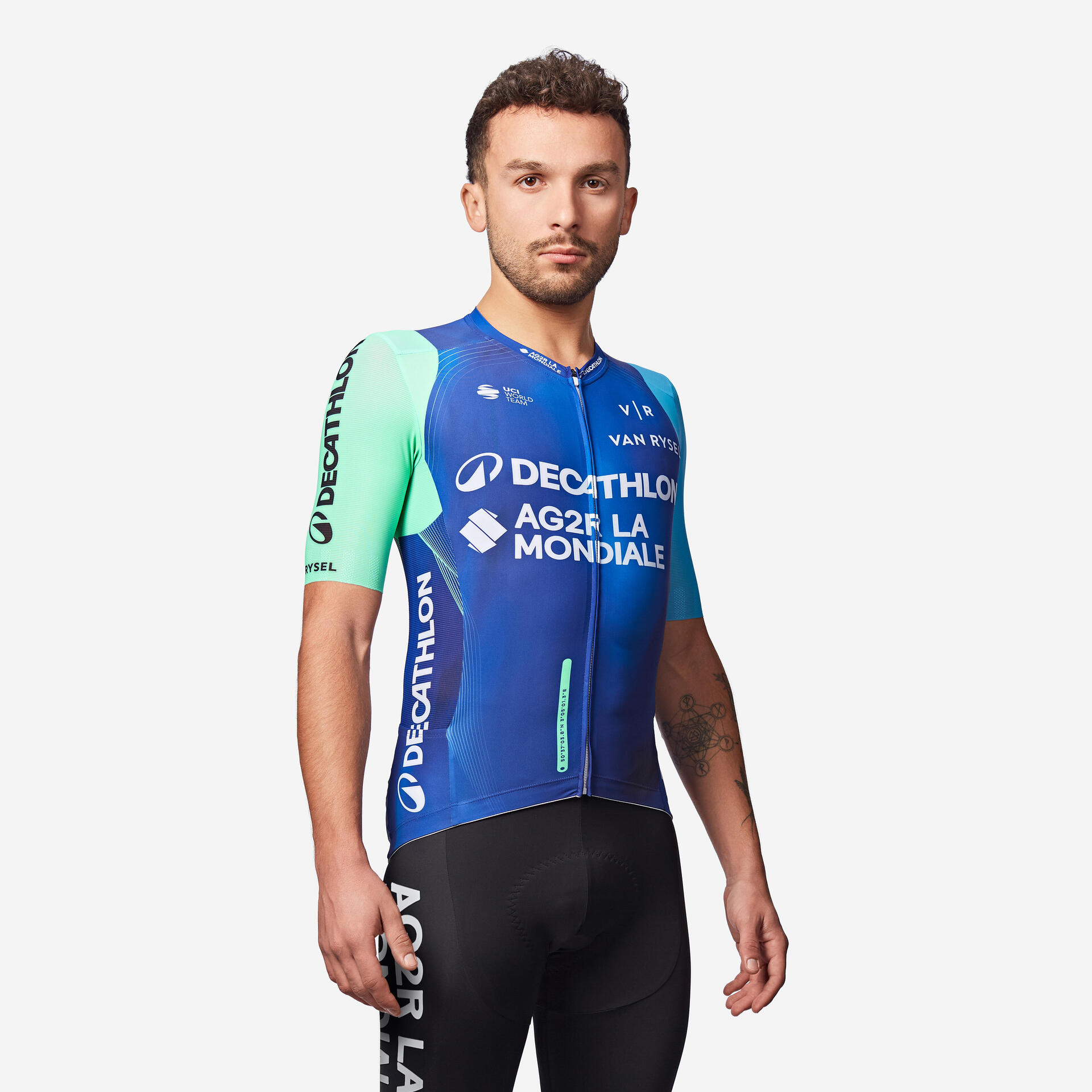 Maillots Cyclisme Manches courtes Decathlon-AG2R La
