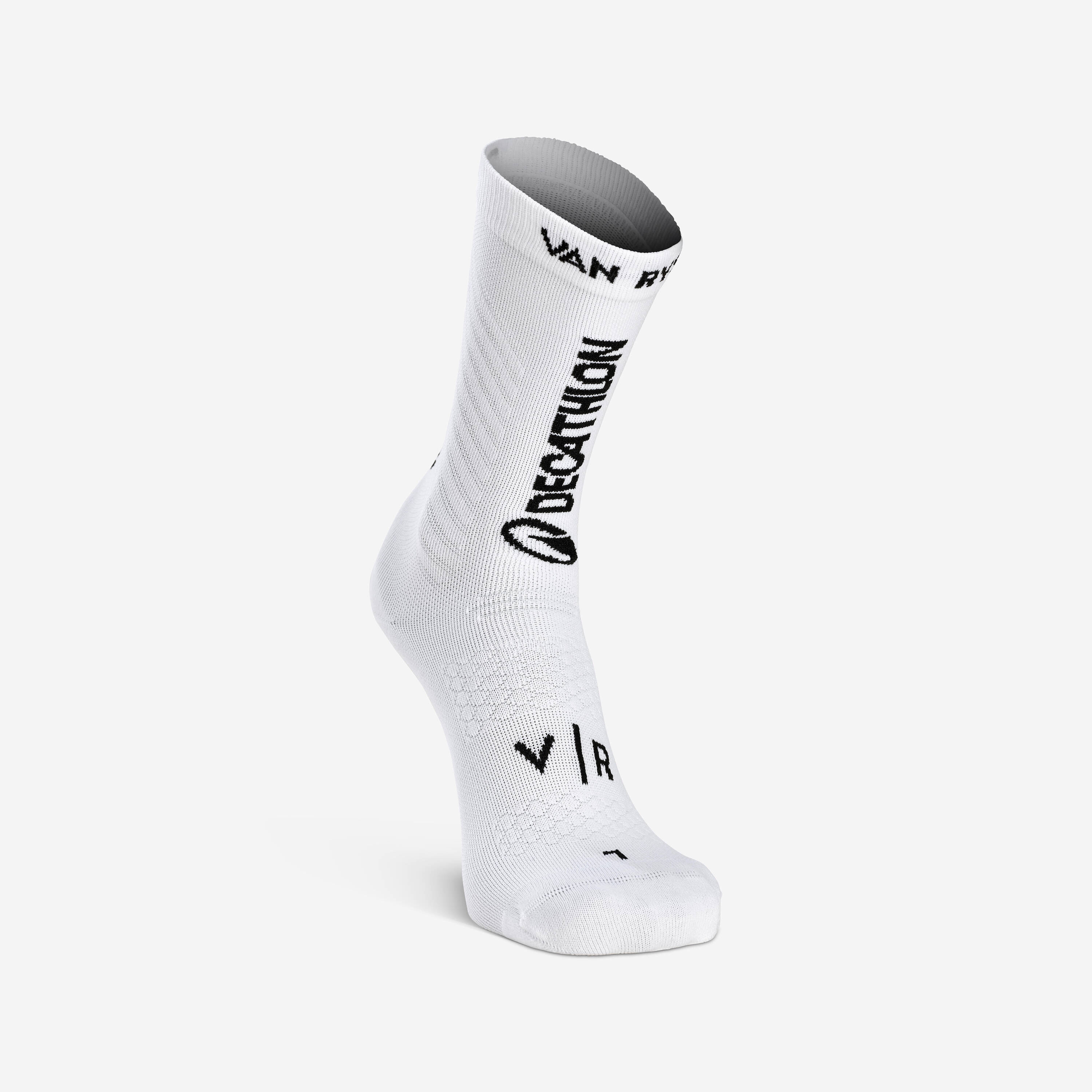 Unisex Cycling Socks Decathlon AG2R La Mondiale Team - White -  3