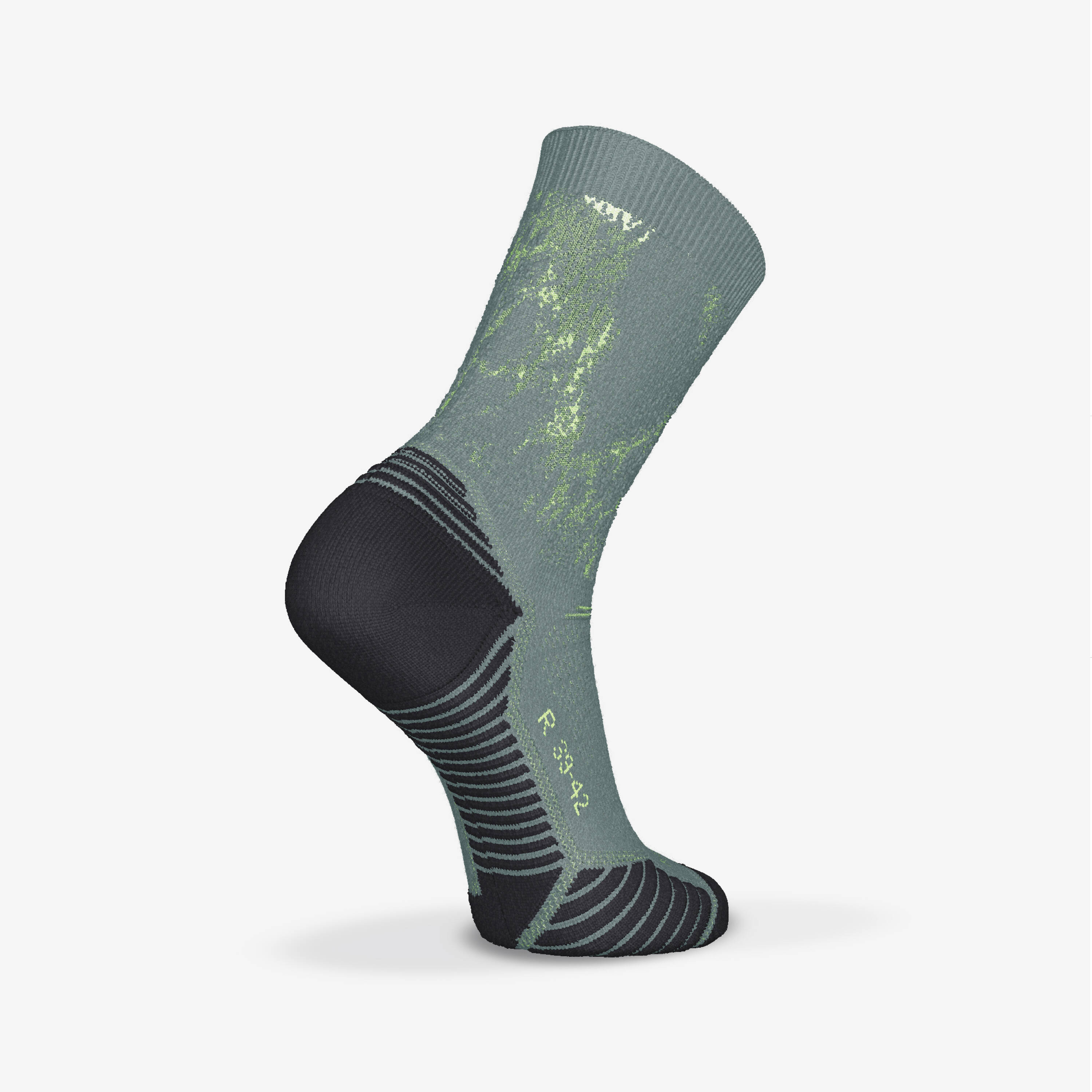 PACK OF 2 PAIRS OF RUN500 THICK MID-CALF RUNNING SOCKS -  2