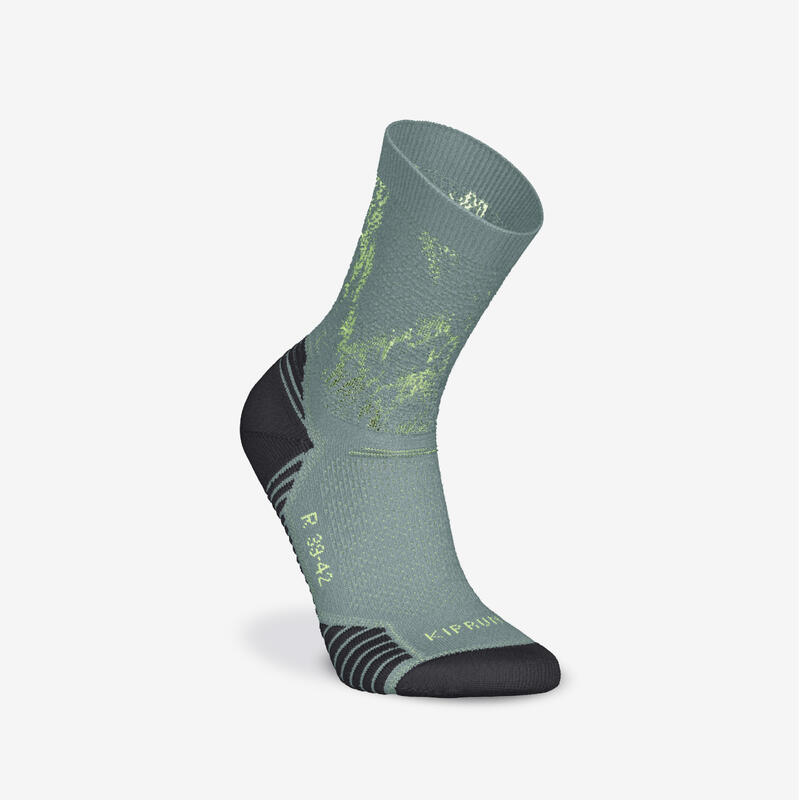 Lot de 2 paires de chaussettes de running run500 epaisses mi-mollet