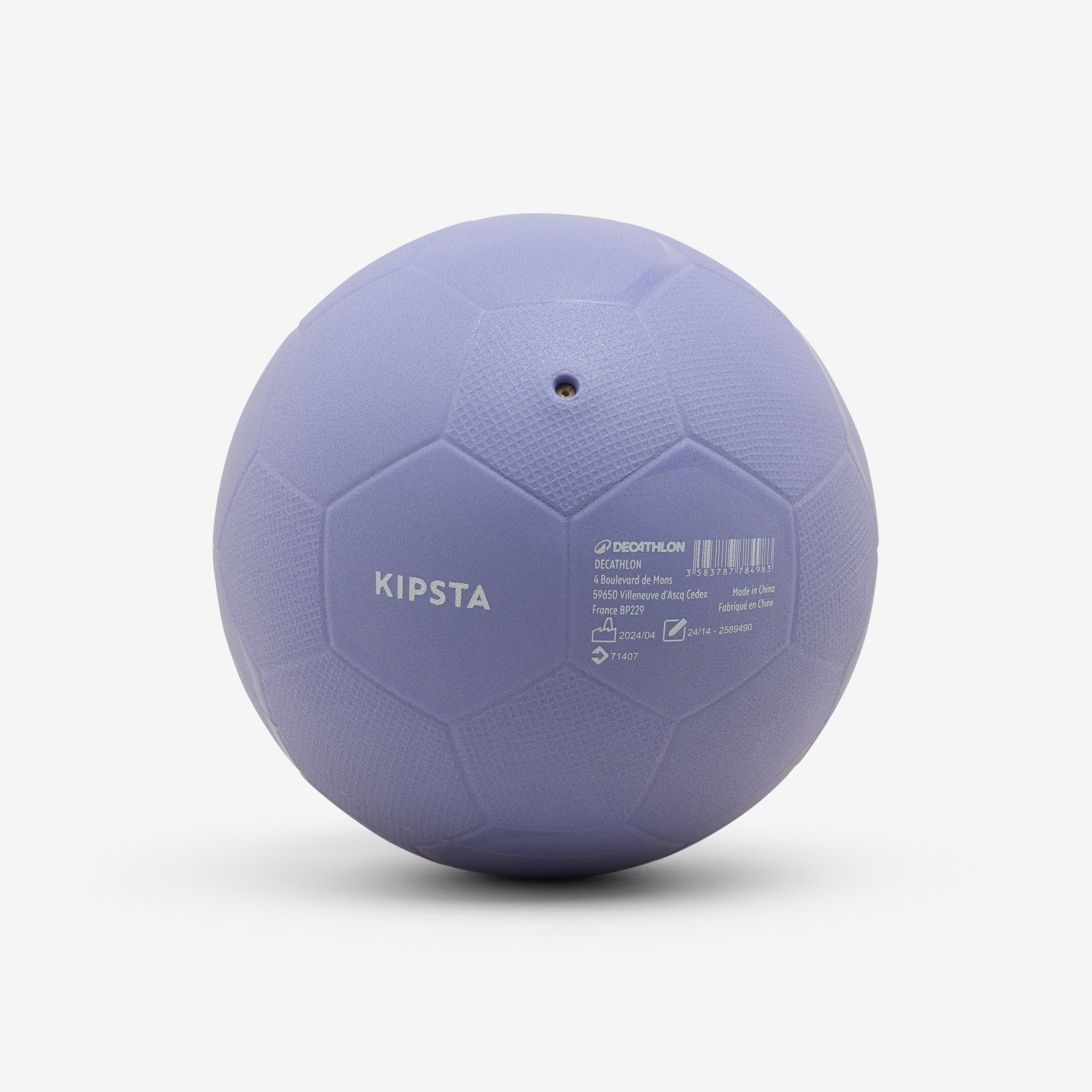 Ballon de handball taille 0 - H100 SOFT initiation PVC violet - KIPSTA
