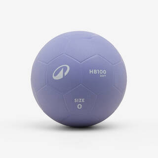 Beginner PVC Handball H100 Soft Size 0 - Purple