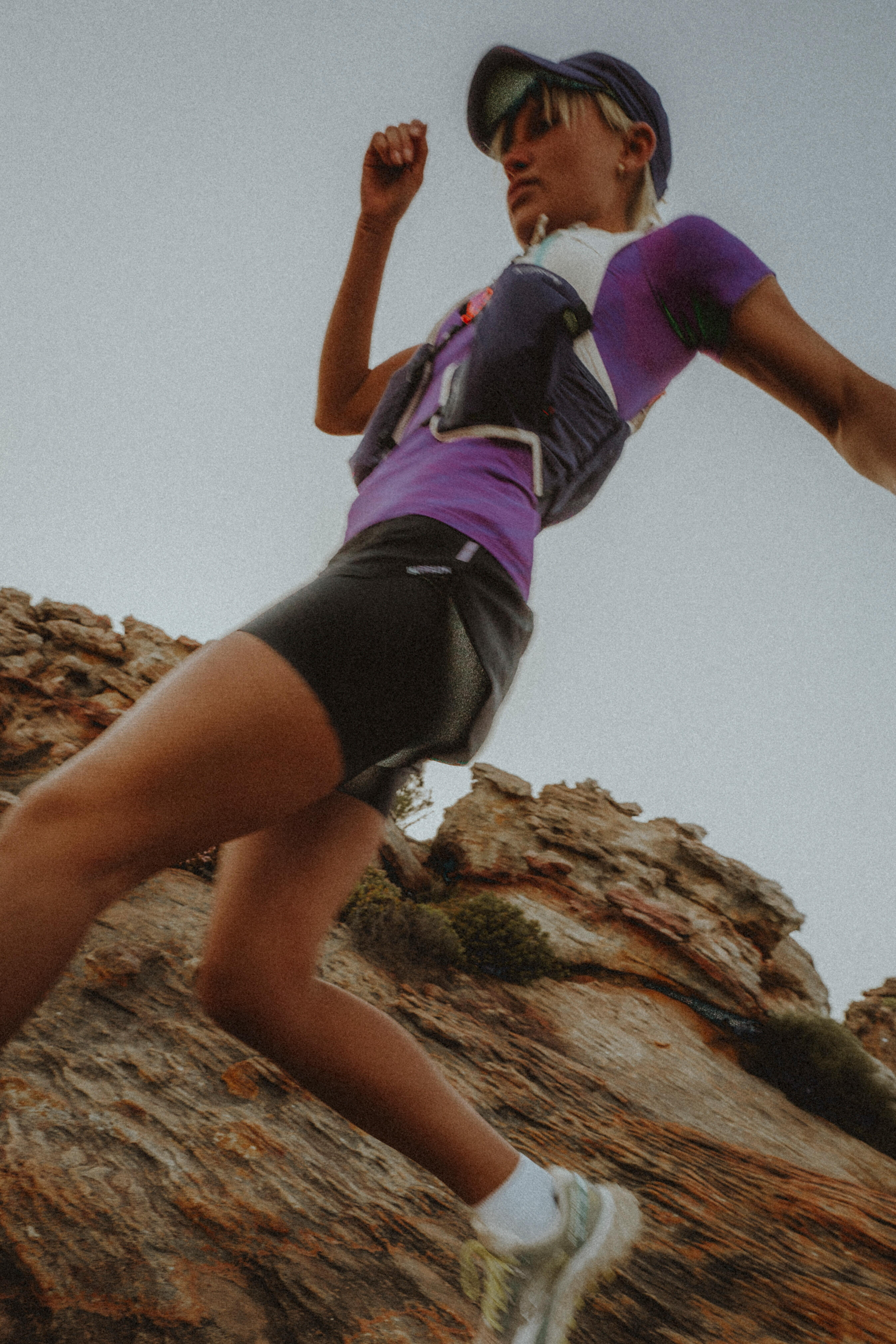 Women's Seamless Running &Trail Running T-Shirt - Run 500 Comfort Purple - KIPRUN
