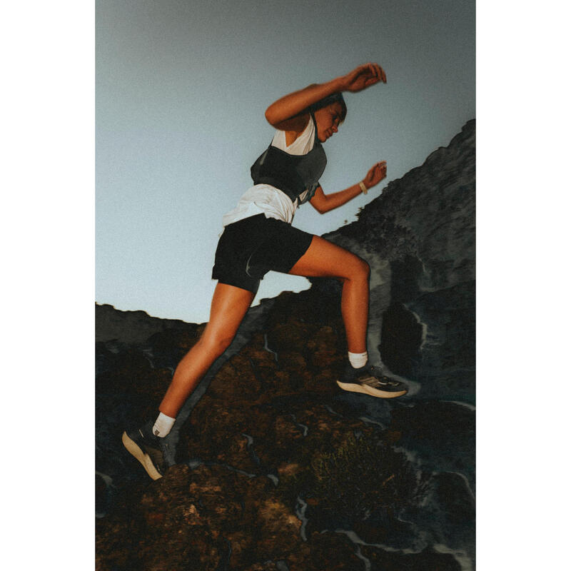 Kadın 2'si 1 Arada Koşu Şortu - Siyah - Kiprun Run 900 Ultra