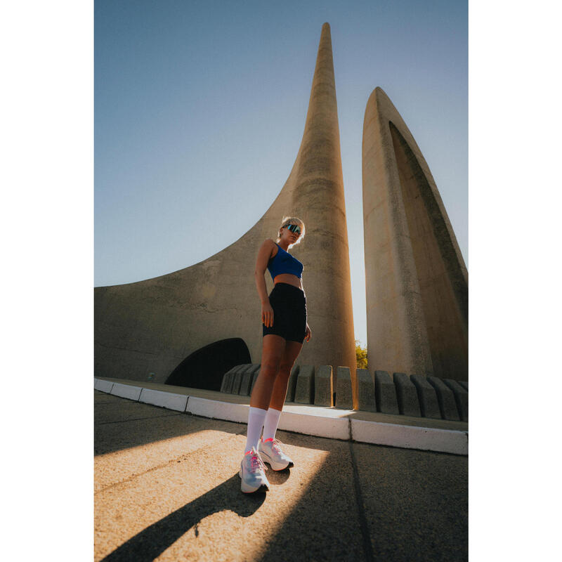 Kadın Crop Top Koşu Sporcu Atleti - Mavi - Kiprun 900 Light Méline Rollin