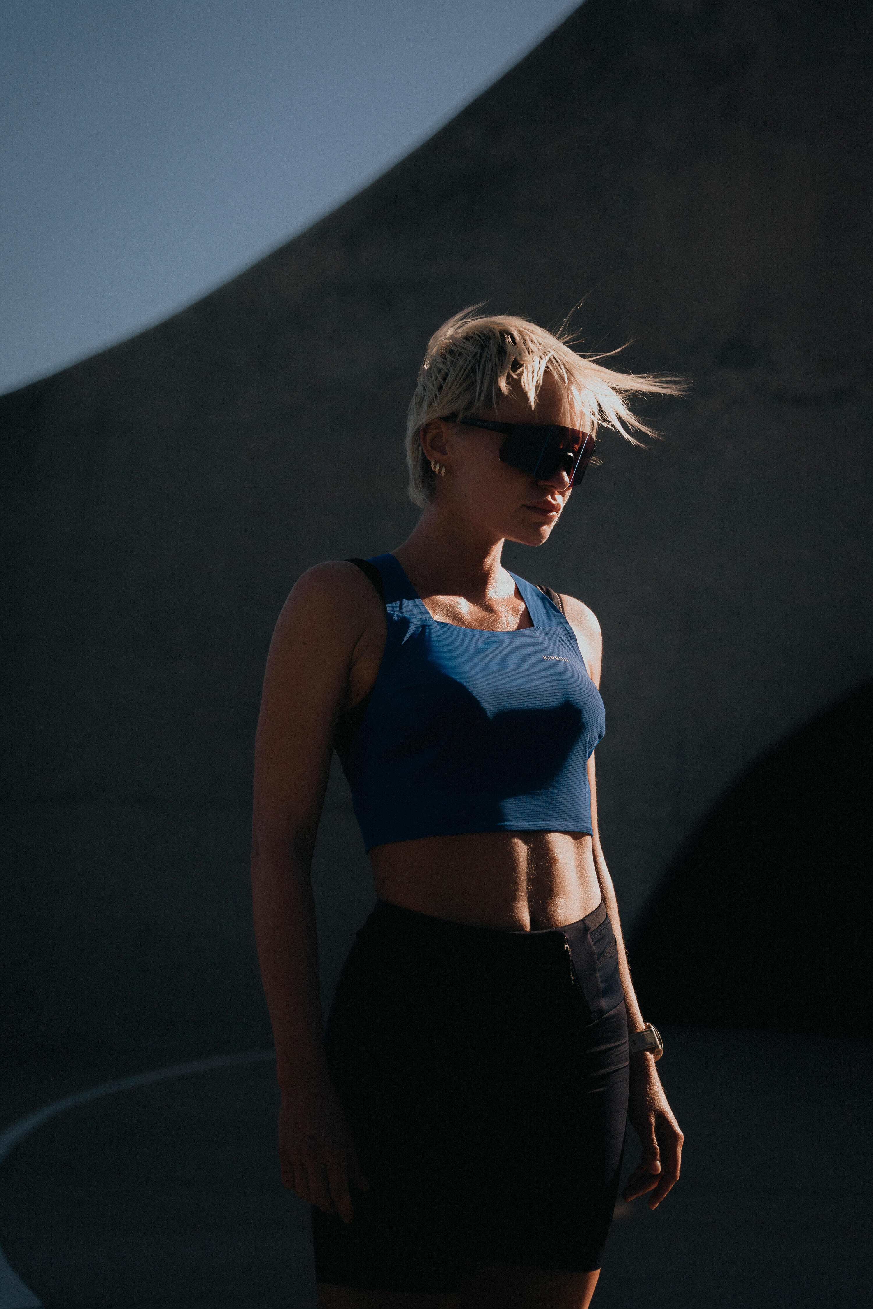 Running Tanktop Top Damen - Kiprun 900 Light Replika Blau Méline Rolllin 8/11