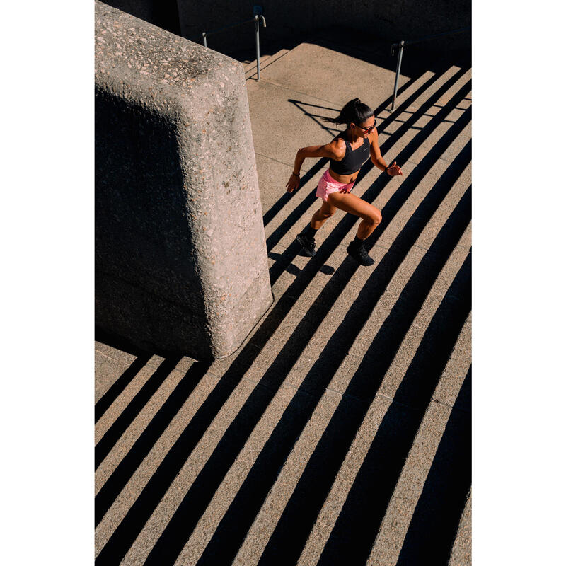 Débardeur de Running Crop top léger Femme - KIPRUN 900 Light noir Méline ROLLIN
