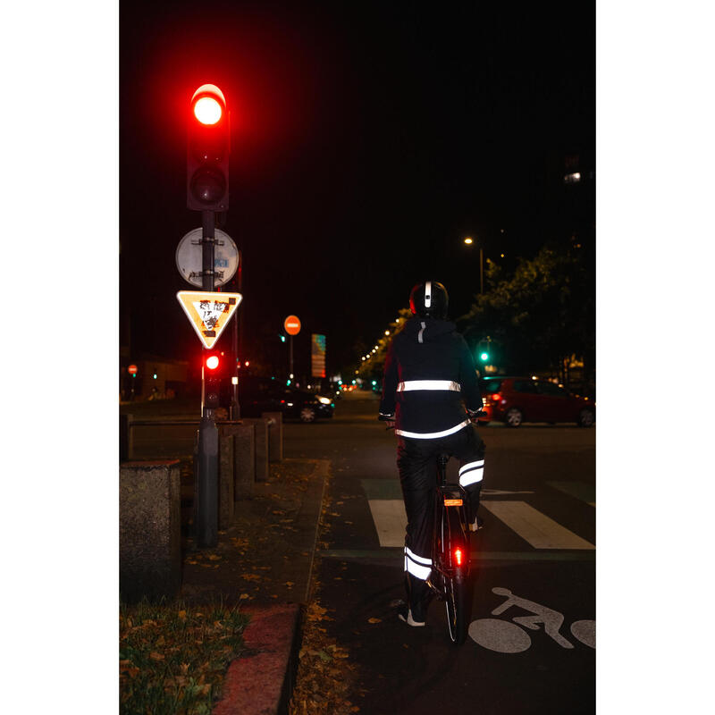 Casque vélo ville avec visière - cbh 580 noir