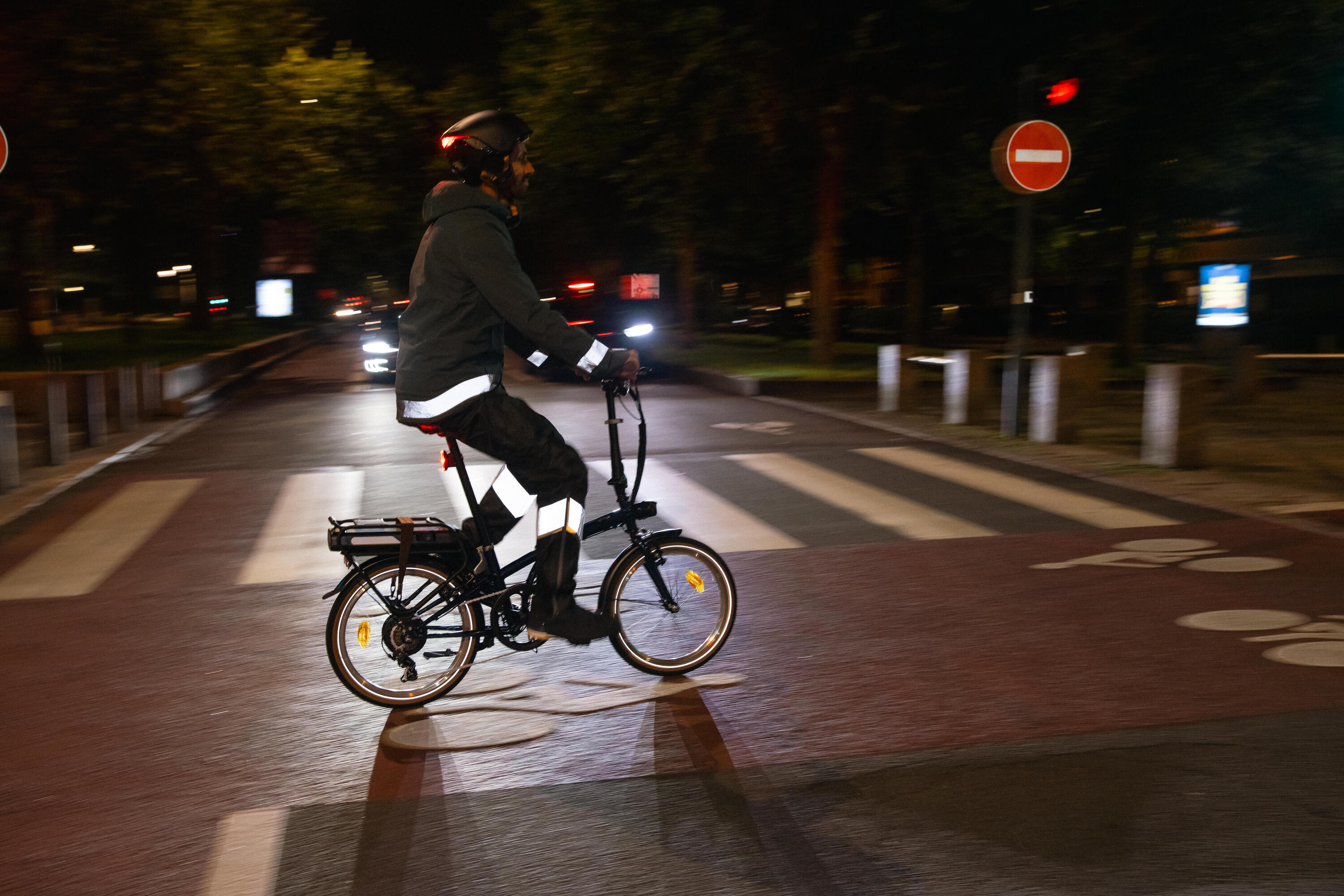 Vélo pliant électrique e fold 500 bleu 27/28