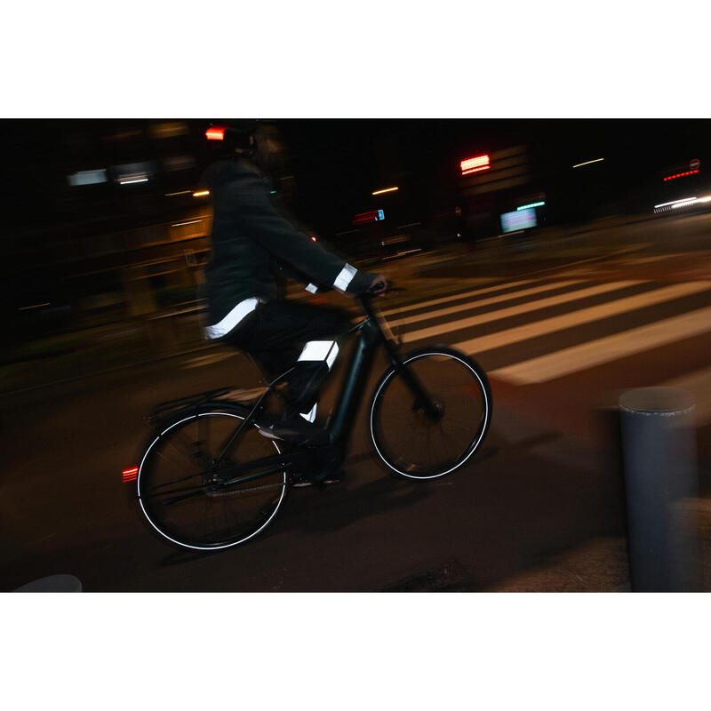 Regenbroek met geïntegreerde schoencovers voor op de fiets 540 heren zwart