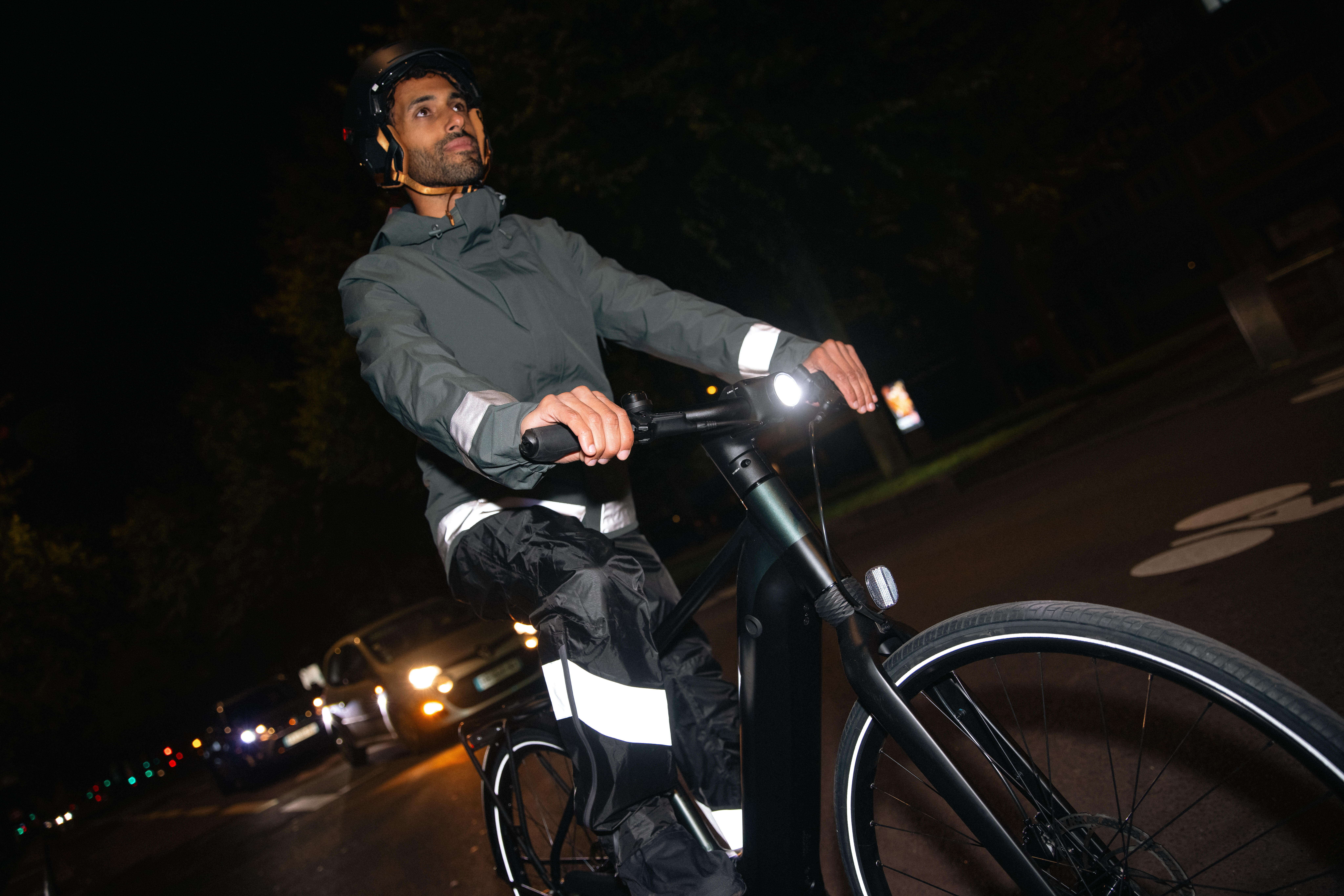 Men's Cycling Rain Pants with Built-In Overshoes – 540 - BTWIN