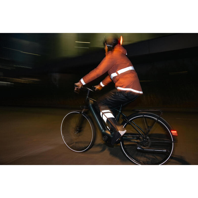 Dámská hřejivá cyklo pláštěnka 540 zajišťující viditelnost v noci 