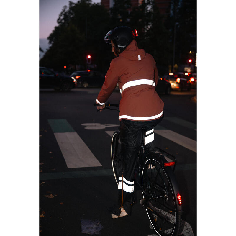 Casque vélo ville avec visière - cbh 580 noir