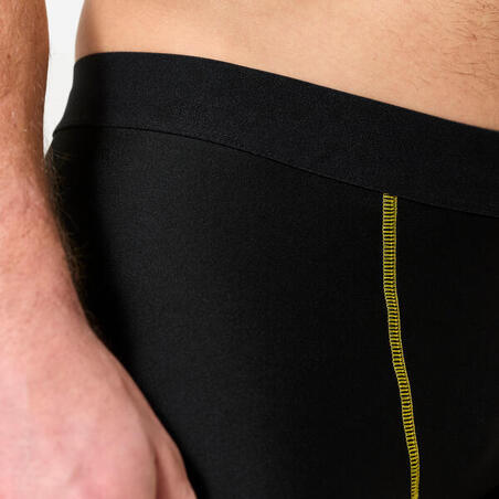 Легінси чоловічі для MMA чорні/жовті