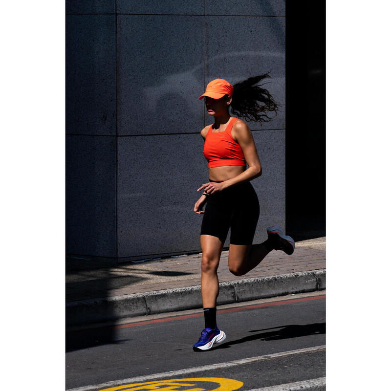Débardeur de Running Crop top léger Femme - KIPRUN 900 Light rouge Méline ROLLIN