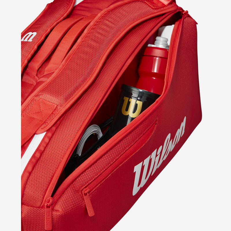 Geantă tenis Wilson super tour x6 roșu