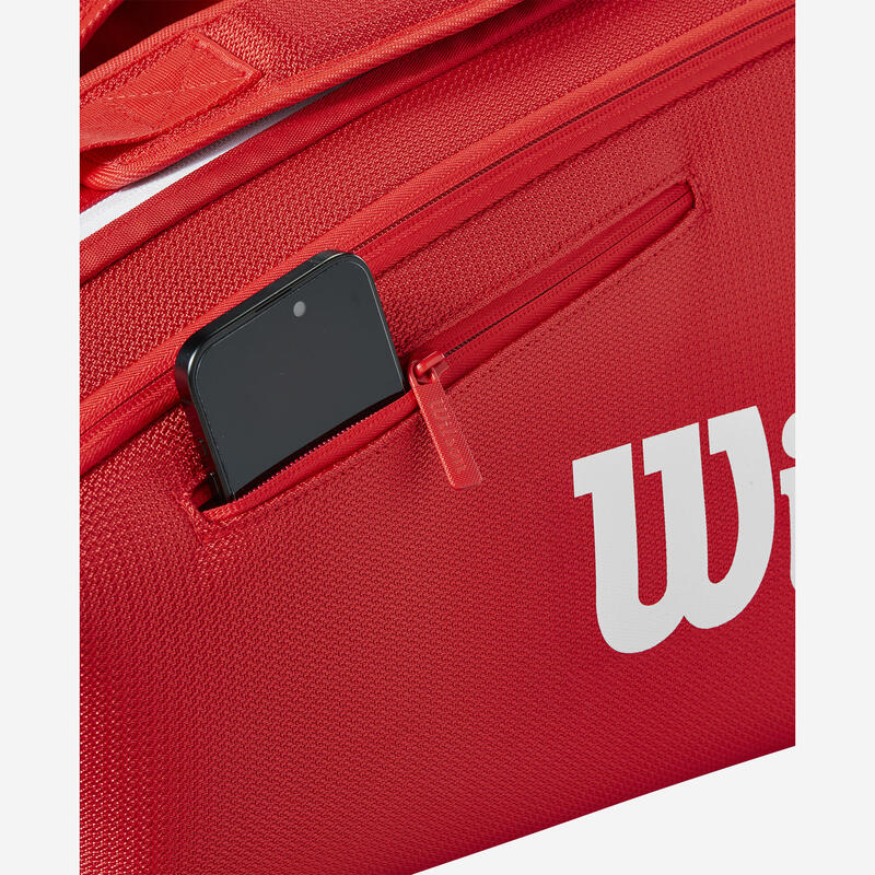Geantă tenis Wilson super tour x6 roșu