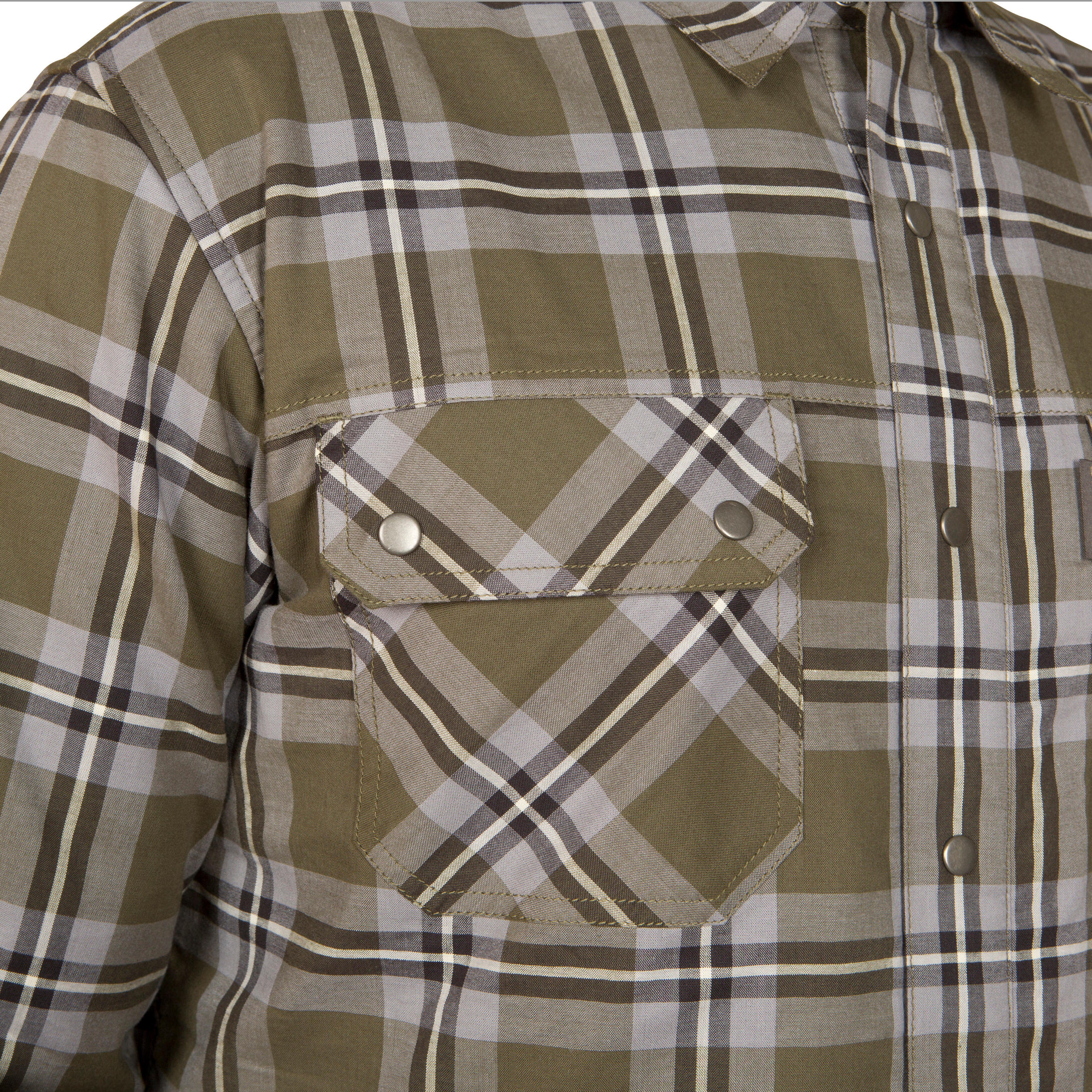 Men's Full Sleeve Fleece Lined Shirt 300 - Canadian Green