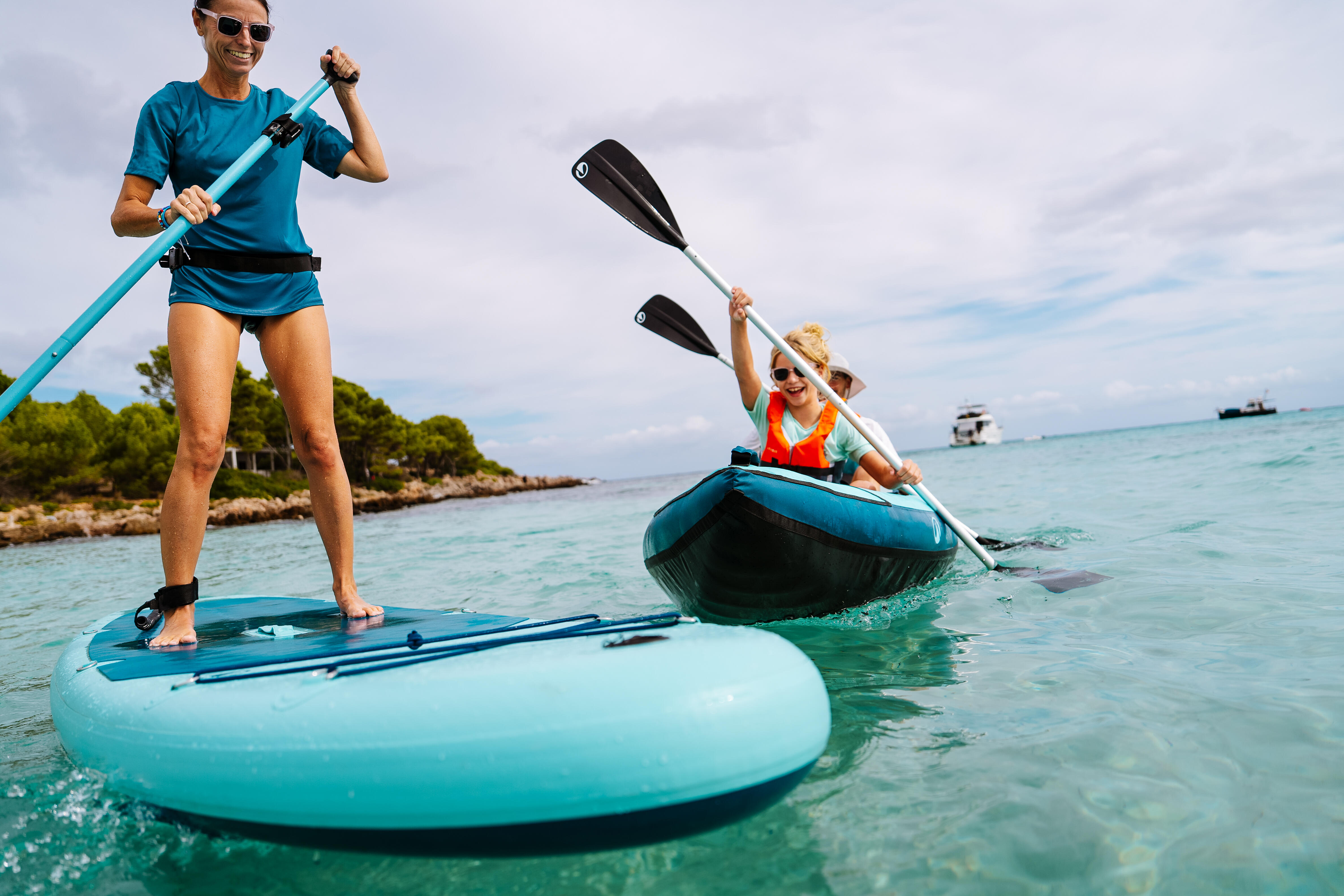 10’6 Inflatable Stand Up Paddle Set for 1-2 People, 100 - ITIWIT