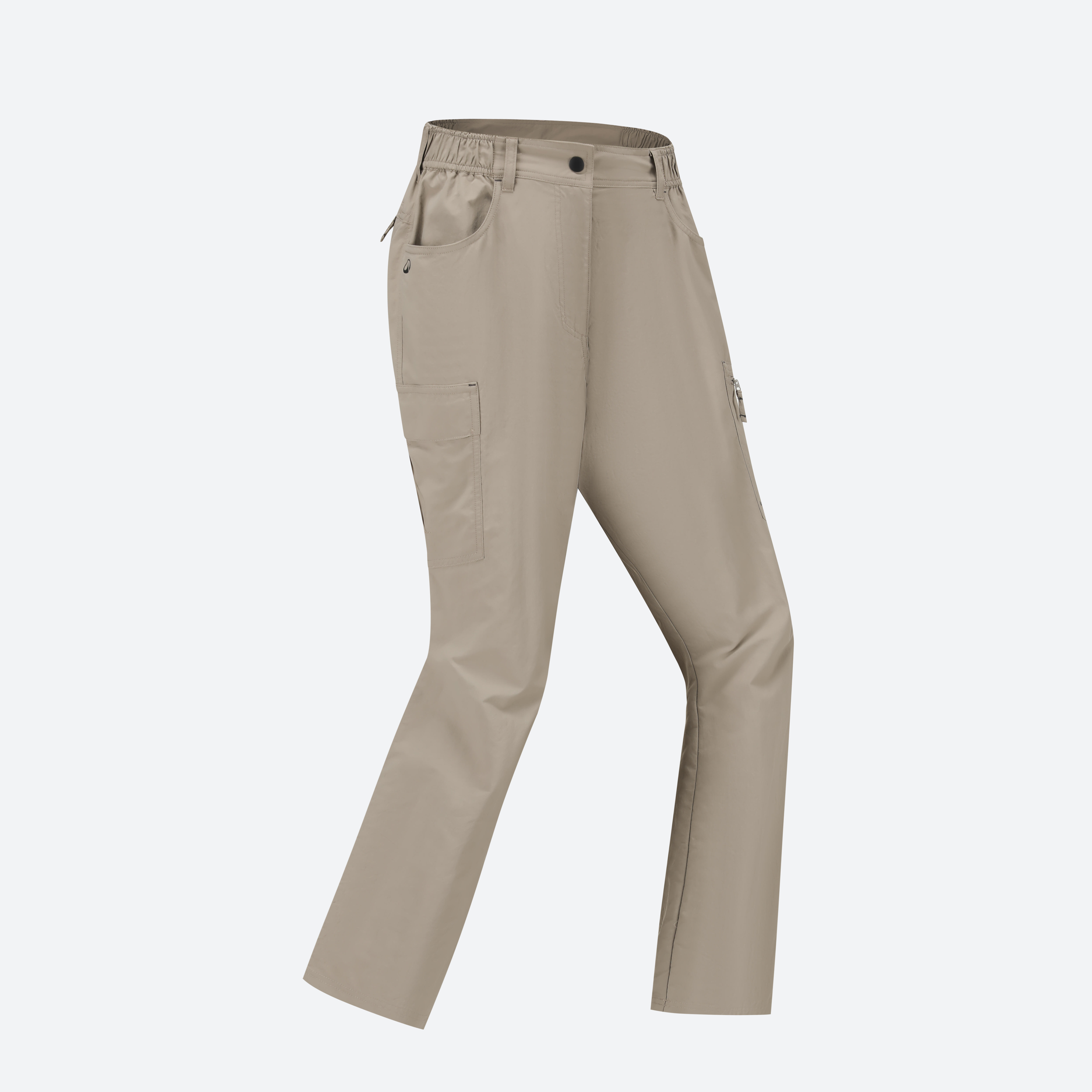 Forclaz Women Trekking Trousers Trek 100 - Ash Beige