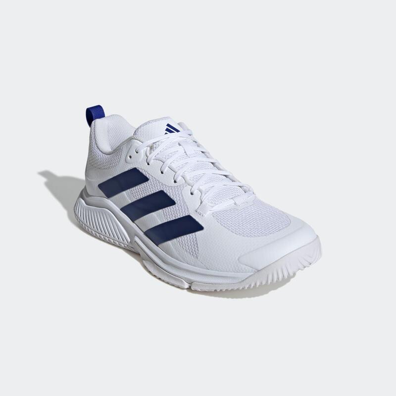 Chaussures de handball adulte - adidas court team bounce blanc / bleu