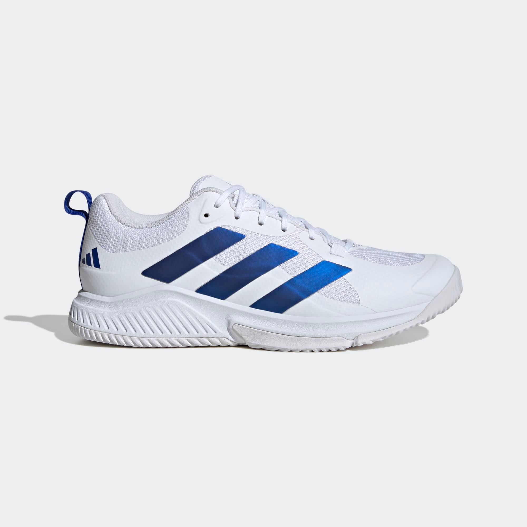 ADIDAS Handbalschoenen voor volwassenen Court Team Bounce wit blauw