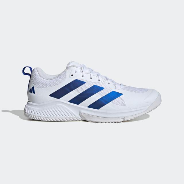 Damen/Herren Handballschuhe - ADIDAS Court Team Bounce weiß/blau