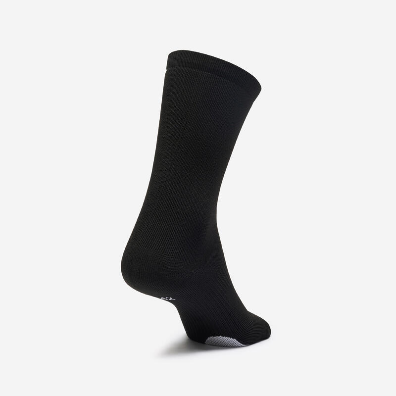 Chaussettes hautes de fitness x2, noires