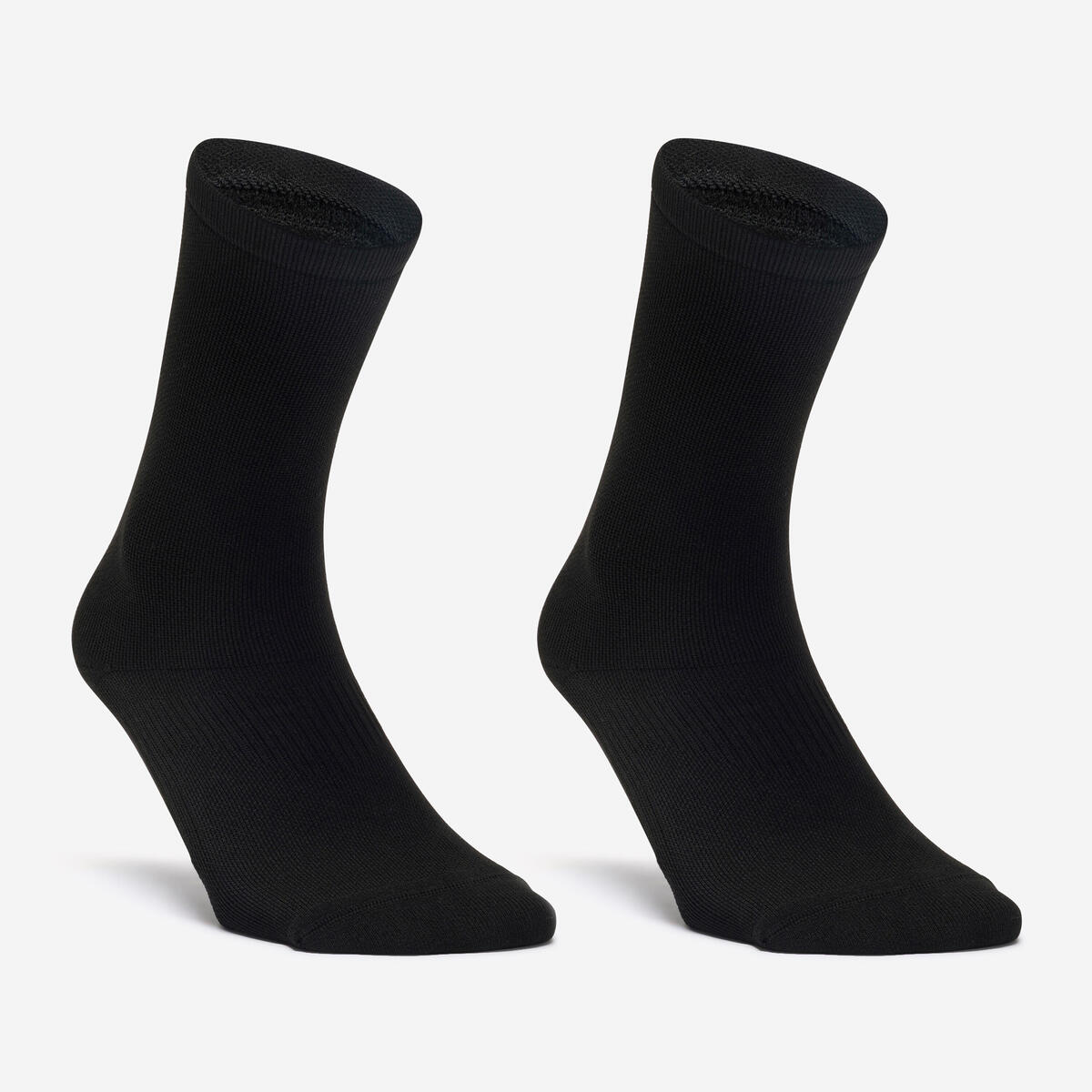 Chaussettes hautes de fitness x2, noires