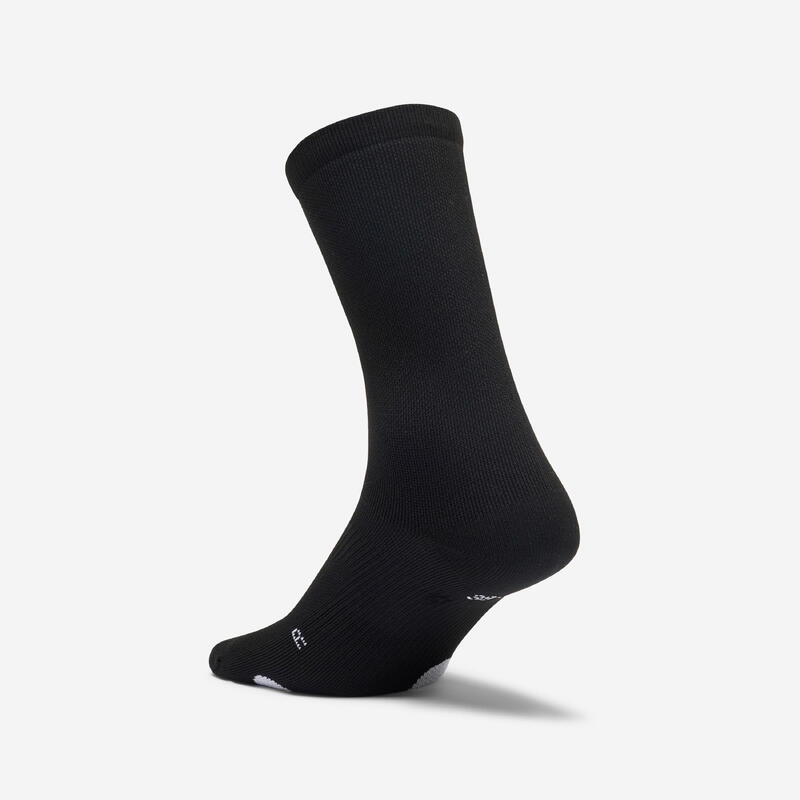 Chaussettes hautes de fitness x2, noires