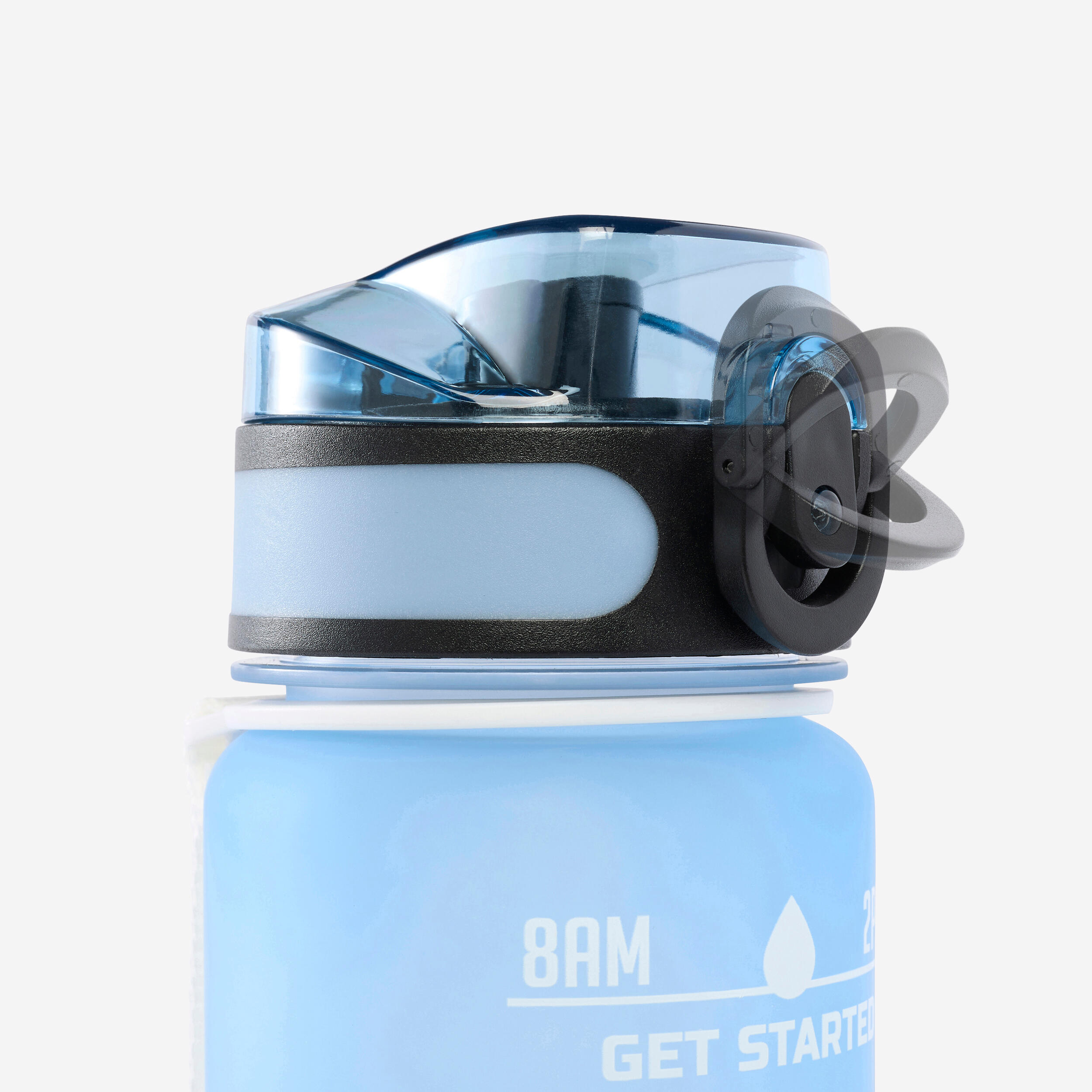 1 Litre Fitness Bottle Motivation - Blue 4/6