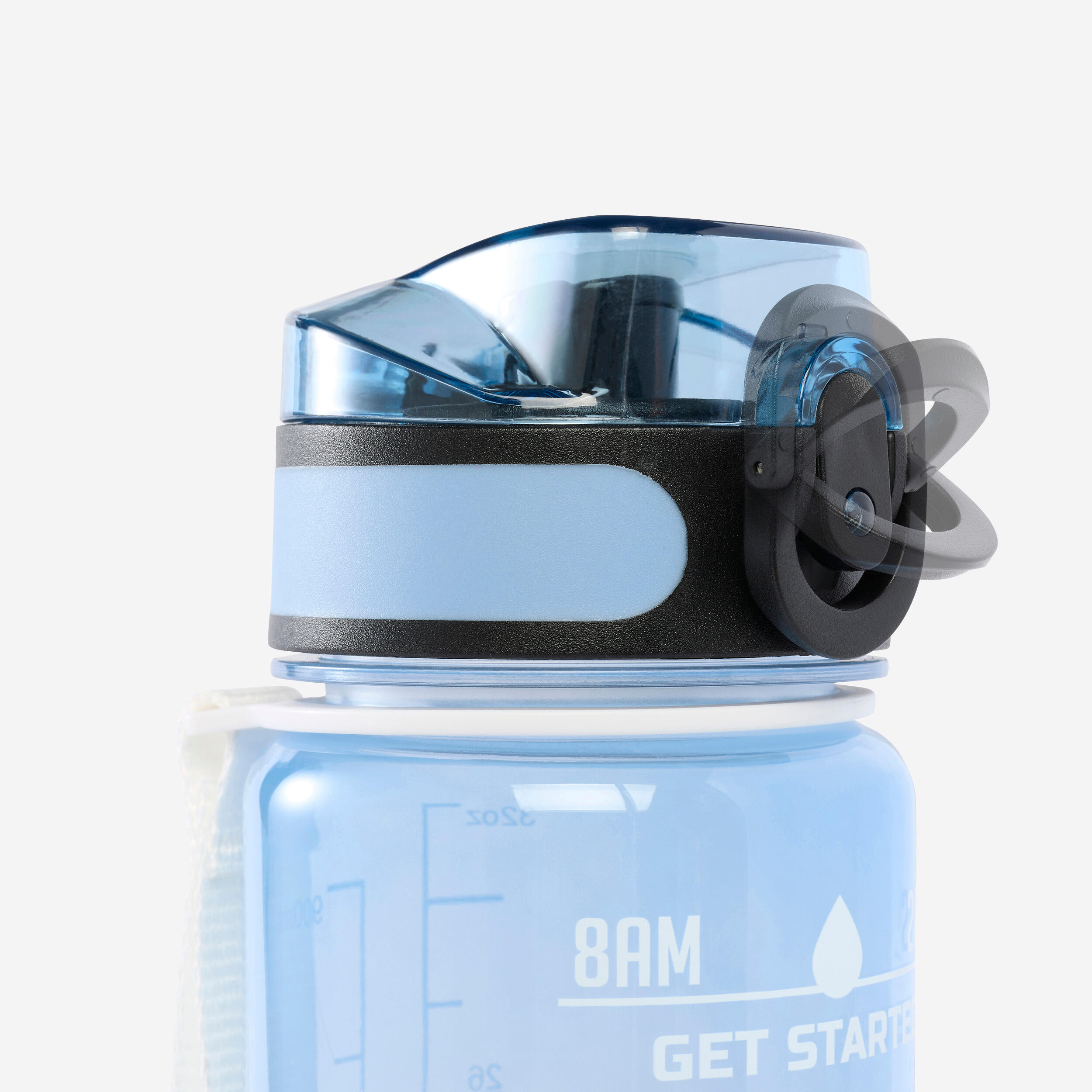 1 Litre Fitness Bottle Motivation - Blue 4/6