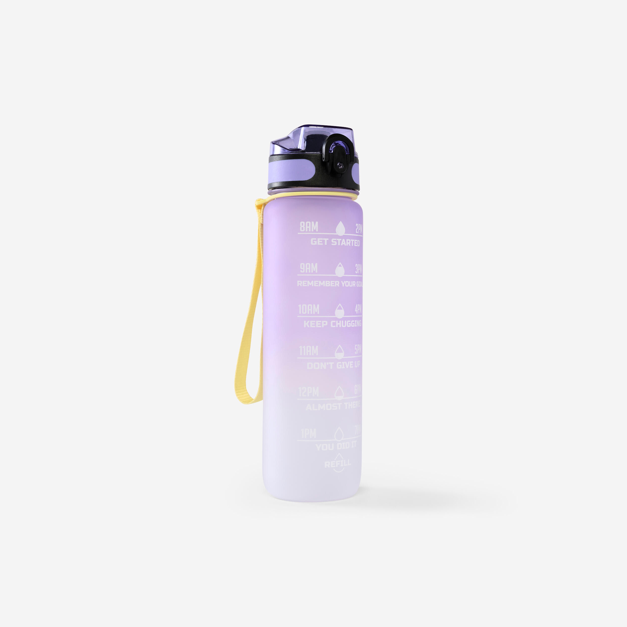 PHOENIX Botella Fitness Lila Motivación 1 Litro
