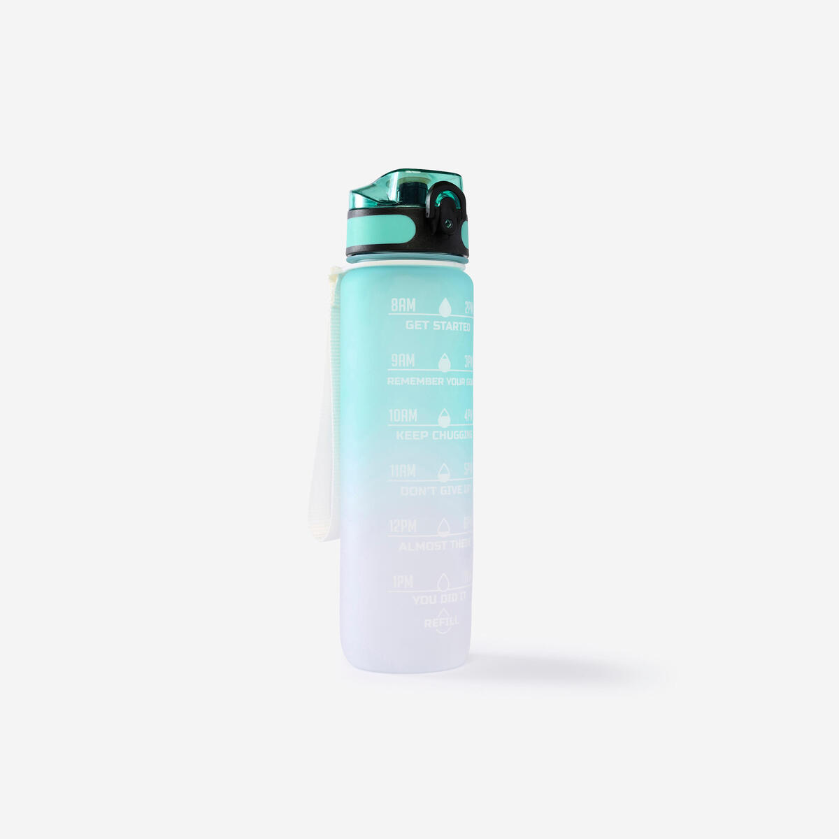 Gourde de fitness motivation 1 litre -  vert