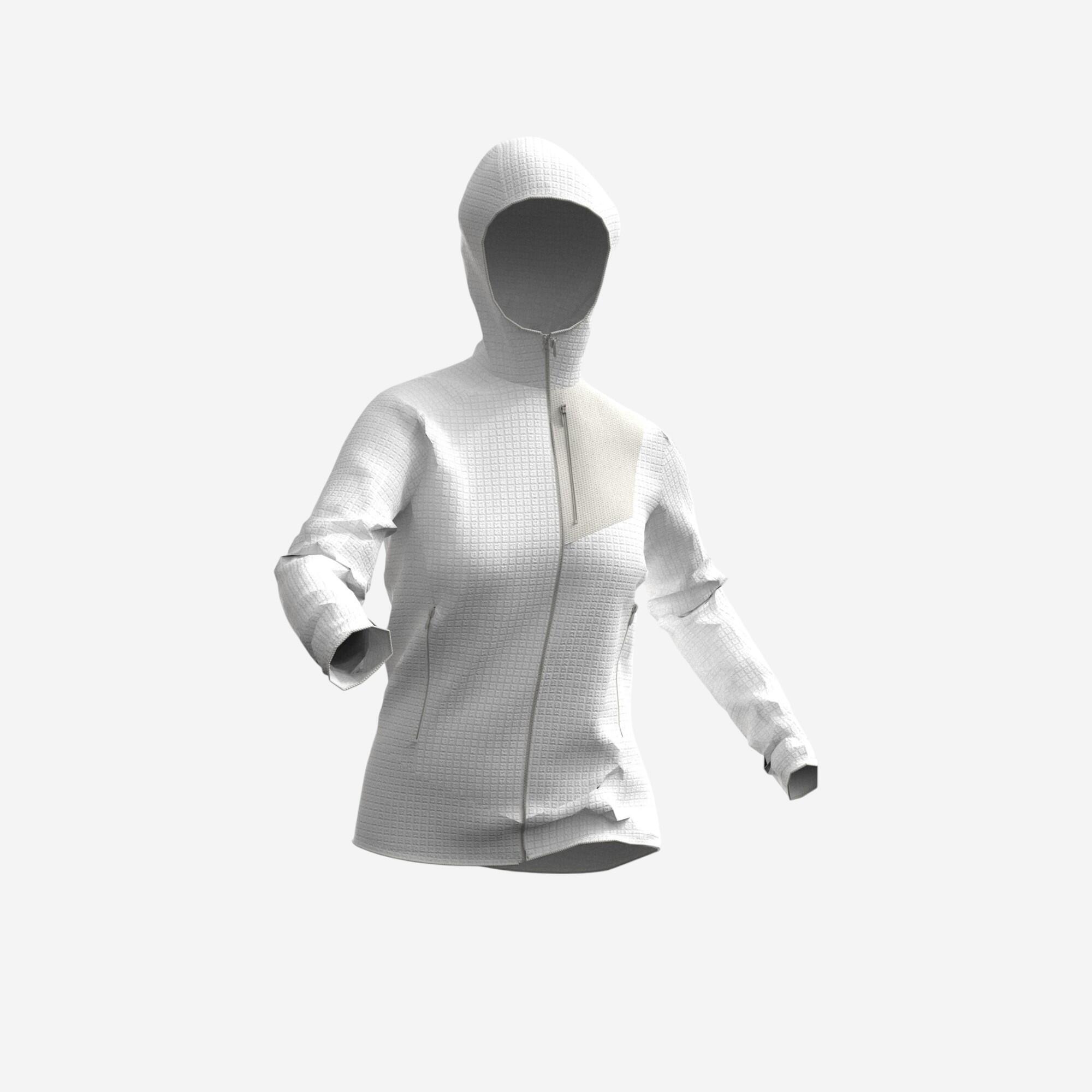 Women’s Full-Zip Fleece Hiking Jacket, MH 500 - QUECHUA