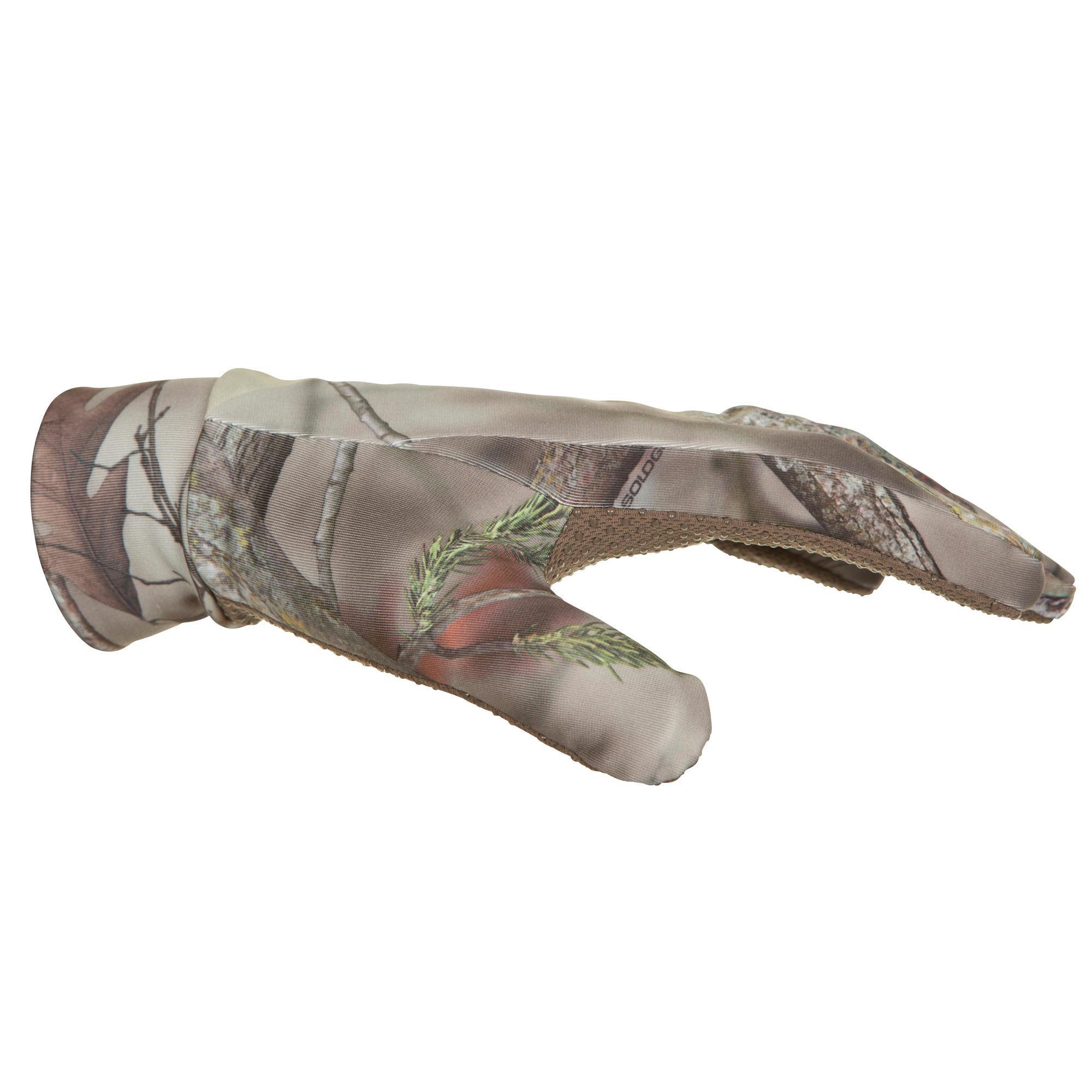 Warm Polar Hunting Gloves - 300 Camouflage