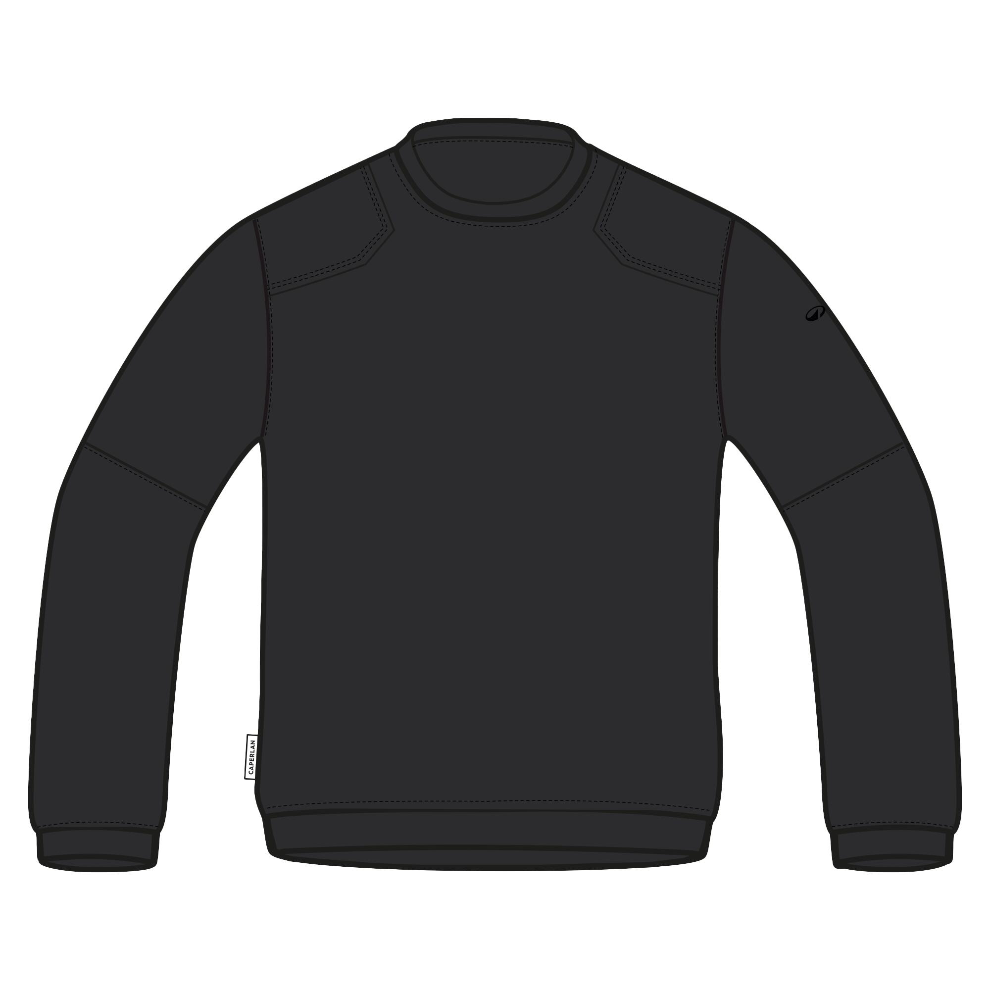 Jersey Solognac 500 Adulto Negro Corte Comando 7/12