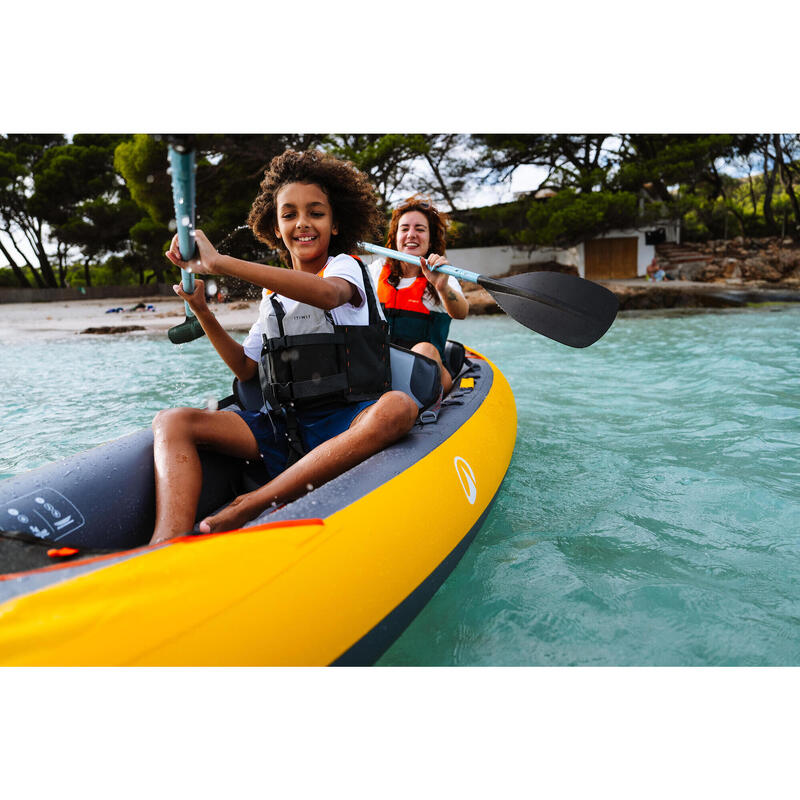 Caiac-canoe gonflabil 2 locuri Tribord 100+ Galben