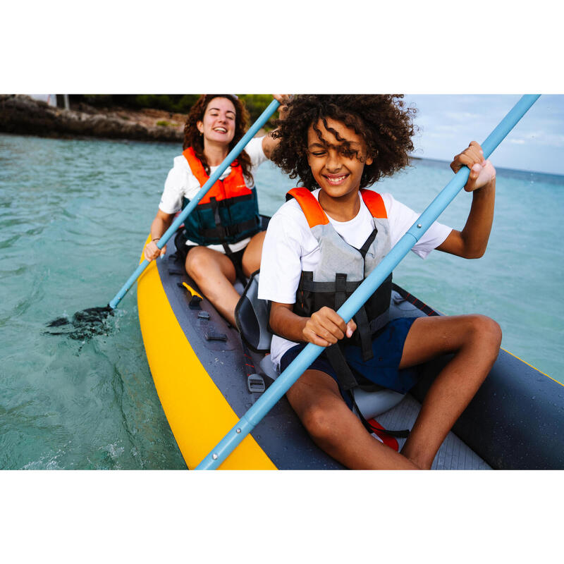 Caiac-canoe gonflabil 2 locuri Tribord 100+ Galben
