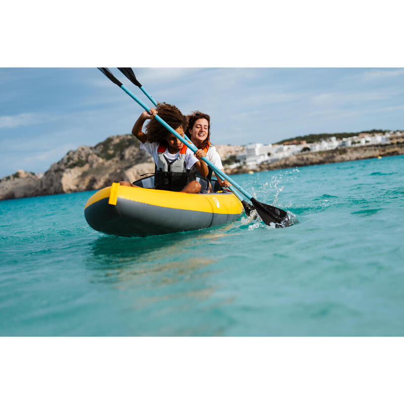 Caiac-canoe gonflabil 2 locuri Tribord 100+ Galben
