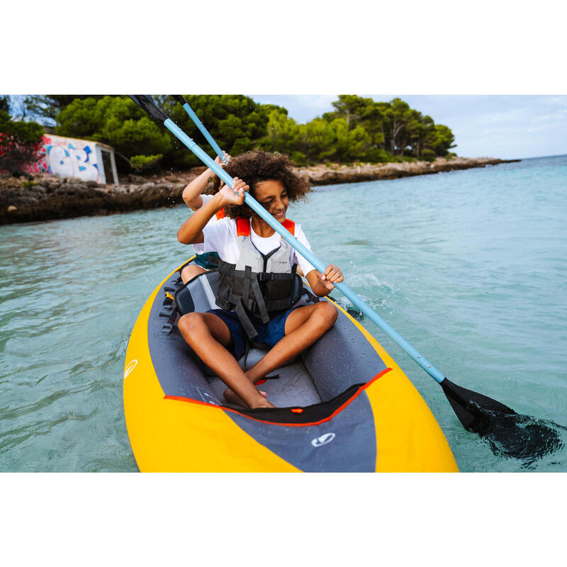 Caiac-canoe gonflabil 2 locuri Tribord 100+ Galben