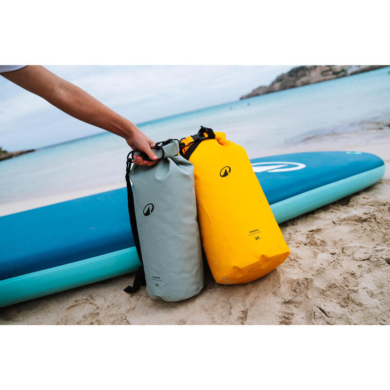 Waterdichte tas IPX6 20 l geel